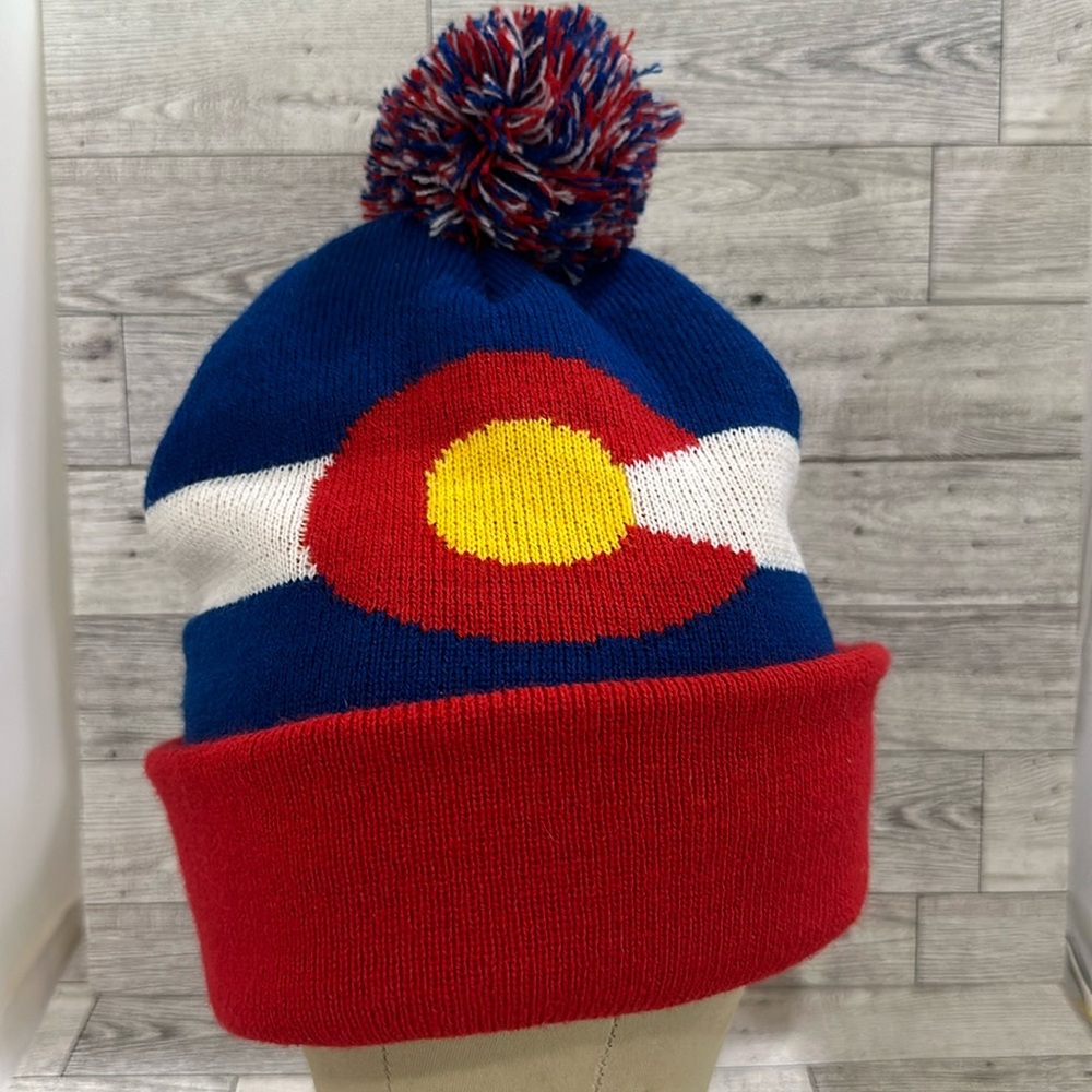 Colorado warm double knit Pom Pom winter beanie hat